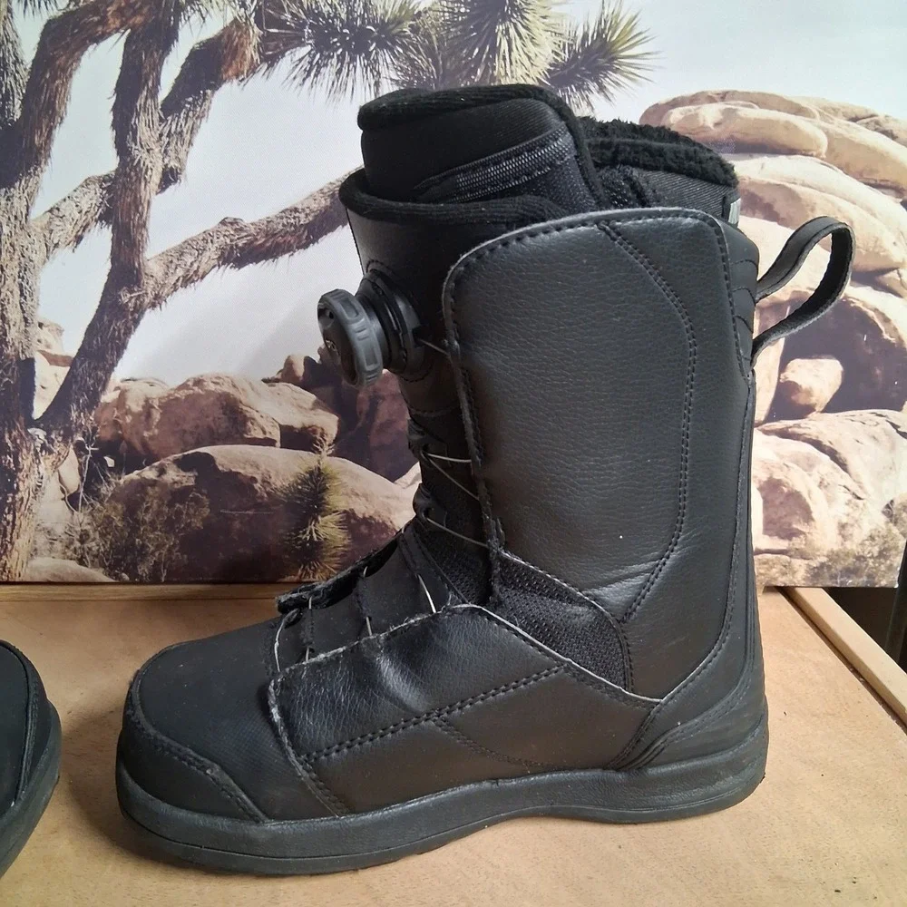K2 Kinsley Women Black Snowboard Boots Dual BOA Intuition Sz 6.5